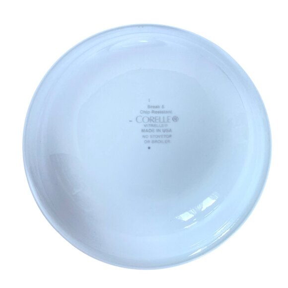 Corelle Vitrelle Winter Frost White Dessert Bowls Set Of 2 Made in USA - Picture 3 of 5